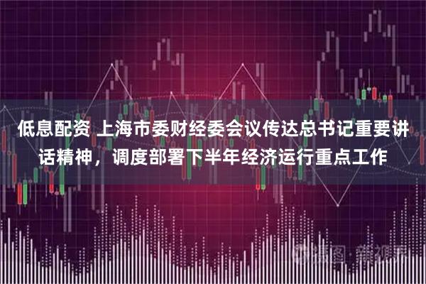 低息配资 上海市委财经委会议传达总书记重要讲话精神，调度部署下半年经济运行重点工作